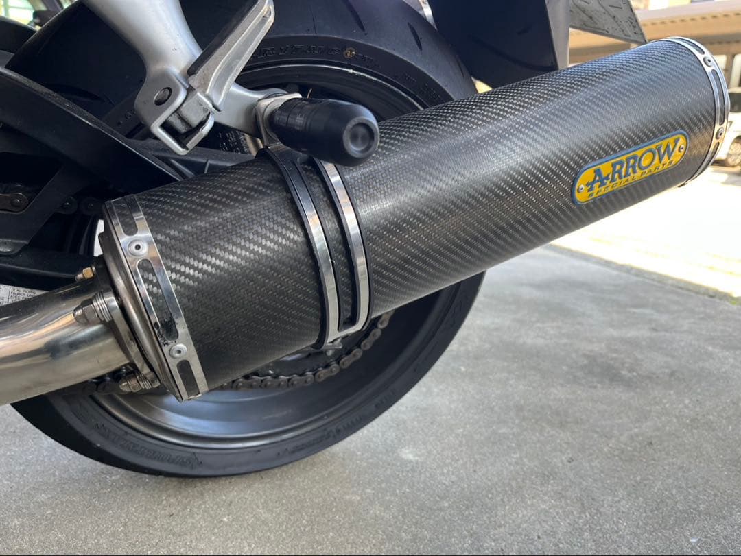 ARROW カーボンスリップオンマフラー 2本セット　隼