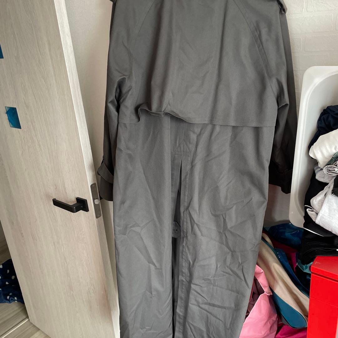 BURBERRY ナイロンコート　メンズ　グレー　ベルトなし