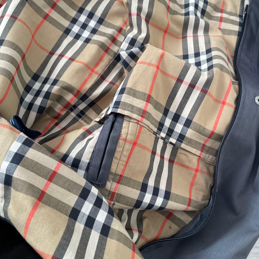 BURBERRY ナイロンコート　メンズ　グレー　ベルトなし