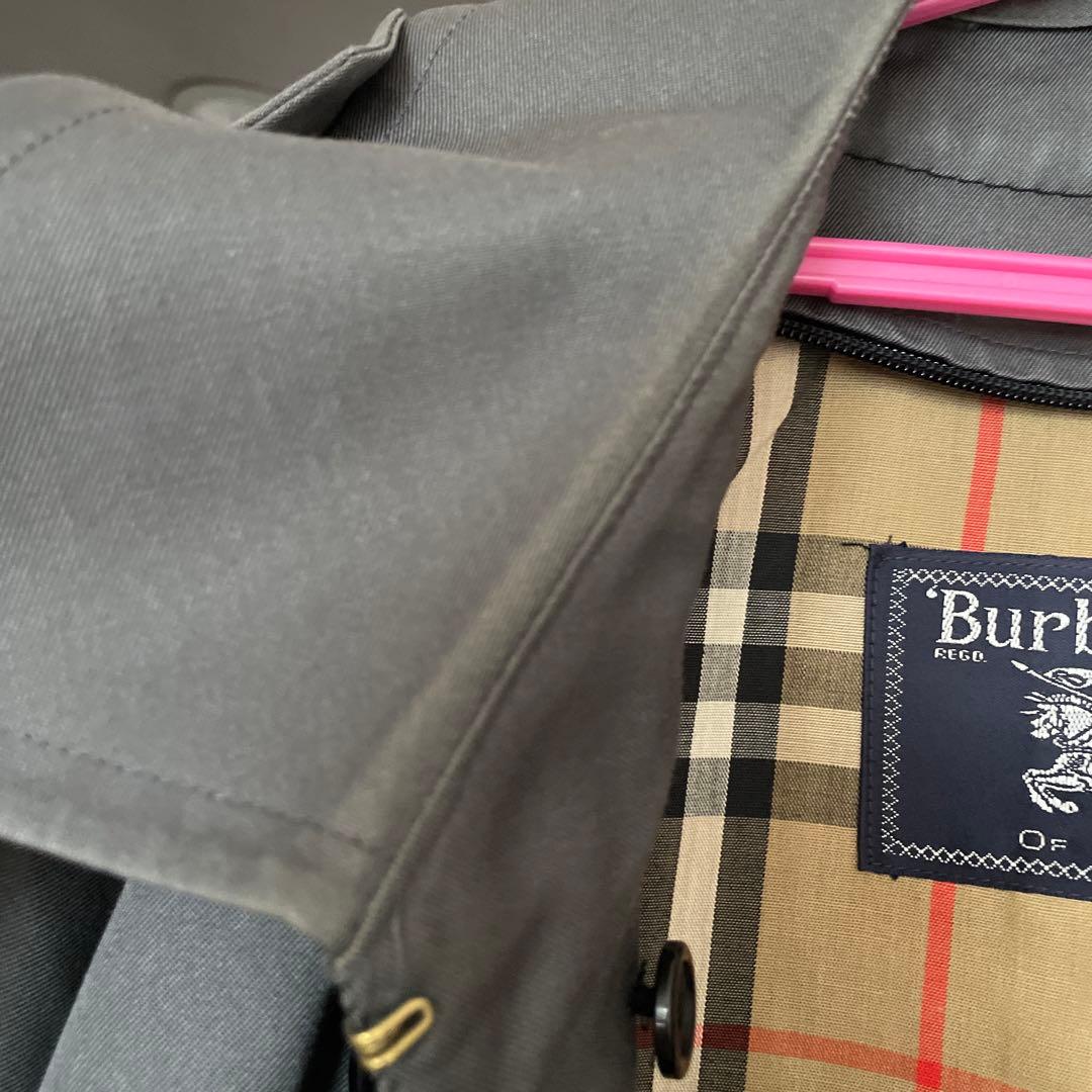 BURBERRY ナイロンコート　メンズ　グレー　ベルトなし