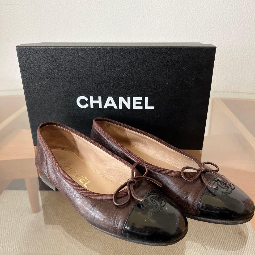CHANEL バレエシューズ ブラウン【大掃除価格】