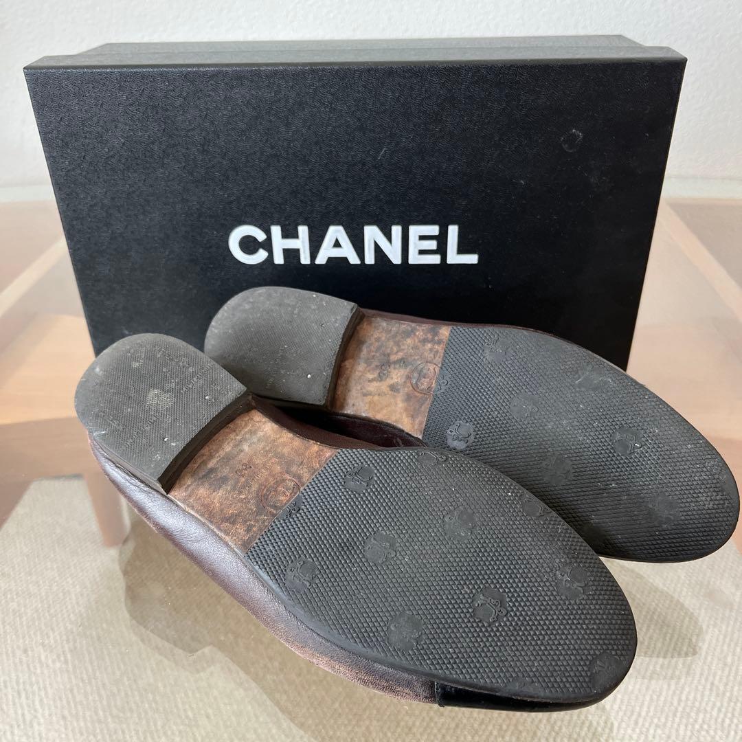CHANEL バレエシューズ ブラウン【大掃除価格】