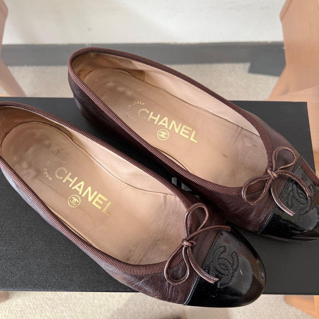 CHANEL バレエシューズ ブラウン【大掃除価格】
