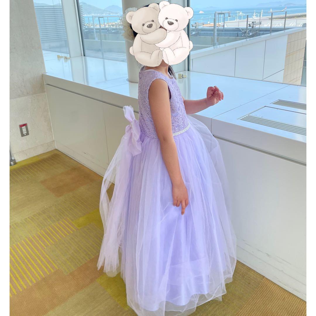 あいこ　ドレスコ　バイオレットケミカルレースロングドレス　140