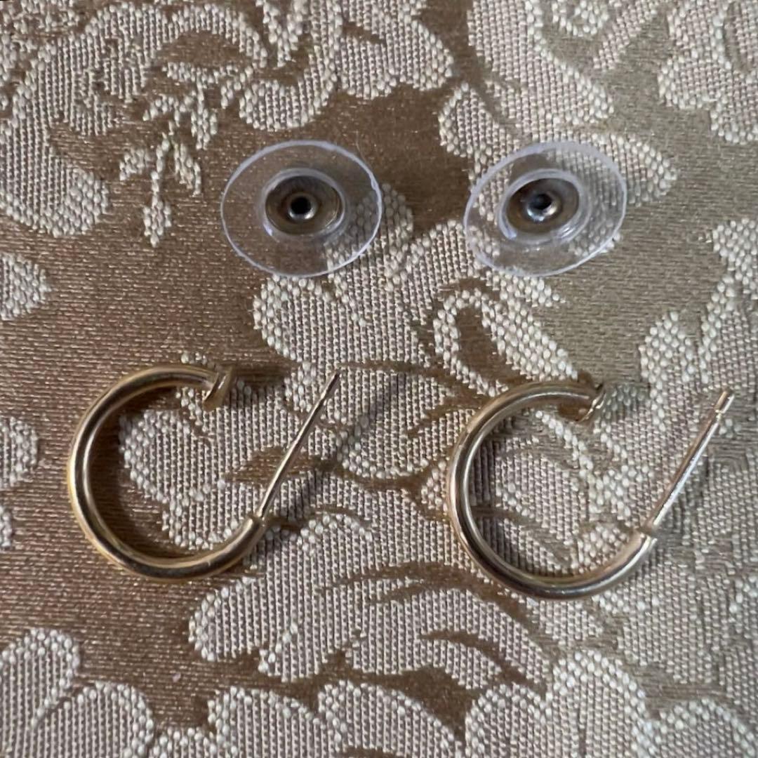 CHANEL ピアス フープピアス ヴィンテージ シャネル CCピアス ゴールド
