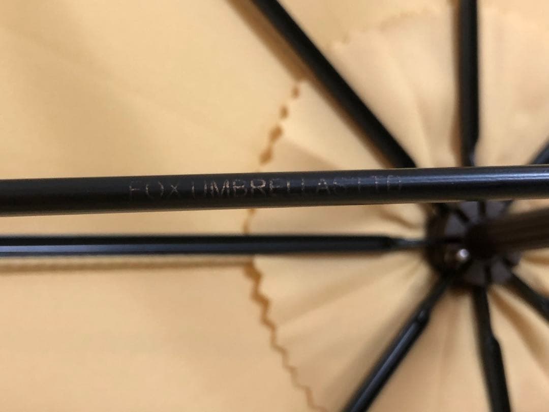 フォックスアンブレラズ　クリームイエロー　タッセル　傘　イングランド