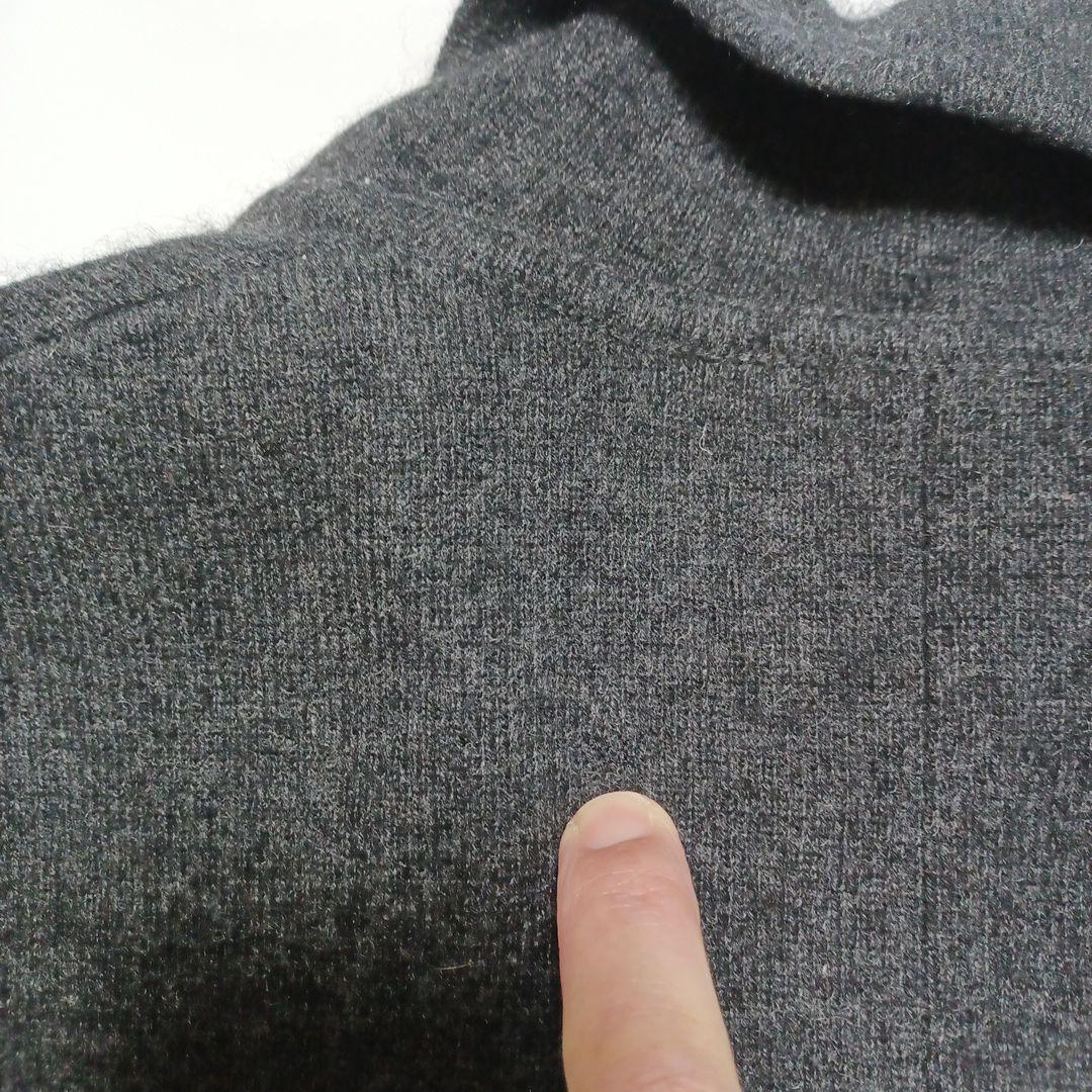 CASHYAGE ダークグレー テーラードニットジャケット　カシミヤ100%