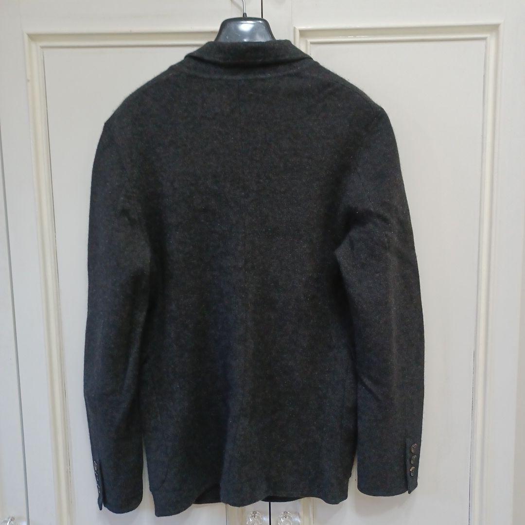 CASHYAGE ダークグレー テーラードニットジャケット　カシミヤ100%