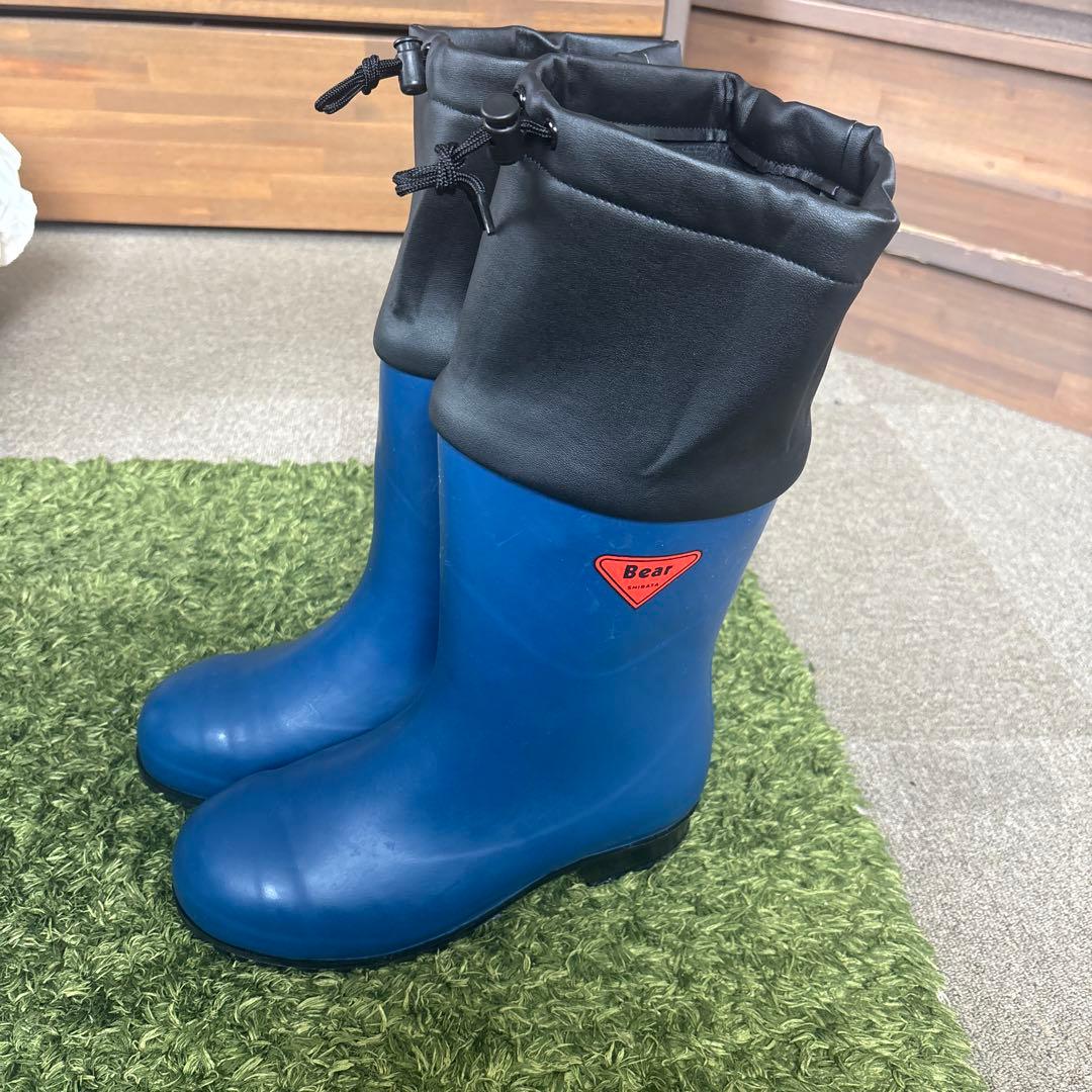 新品　安全防寒長靴 セーフティベアー AC051 ネイビー シバタ工業　28EE