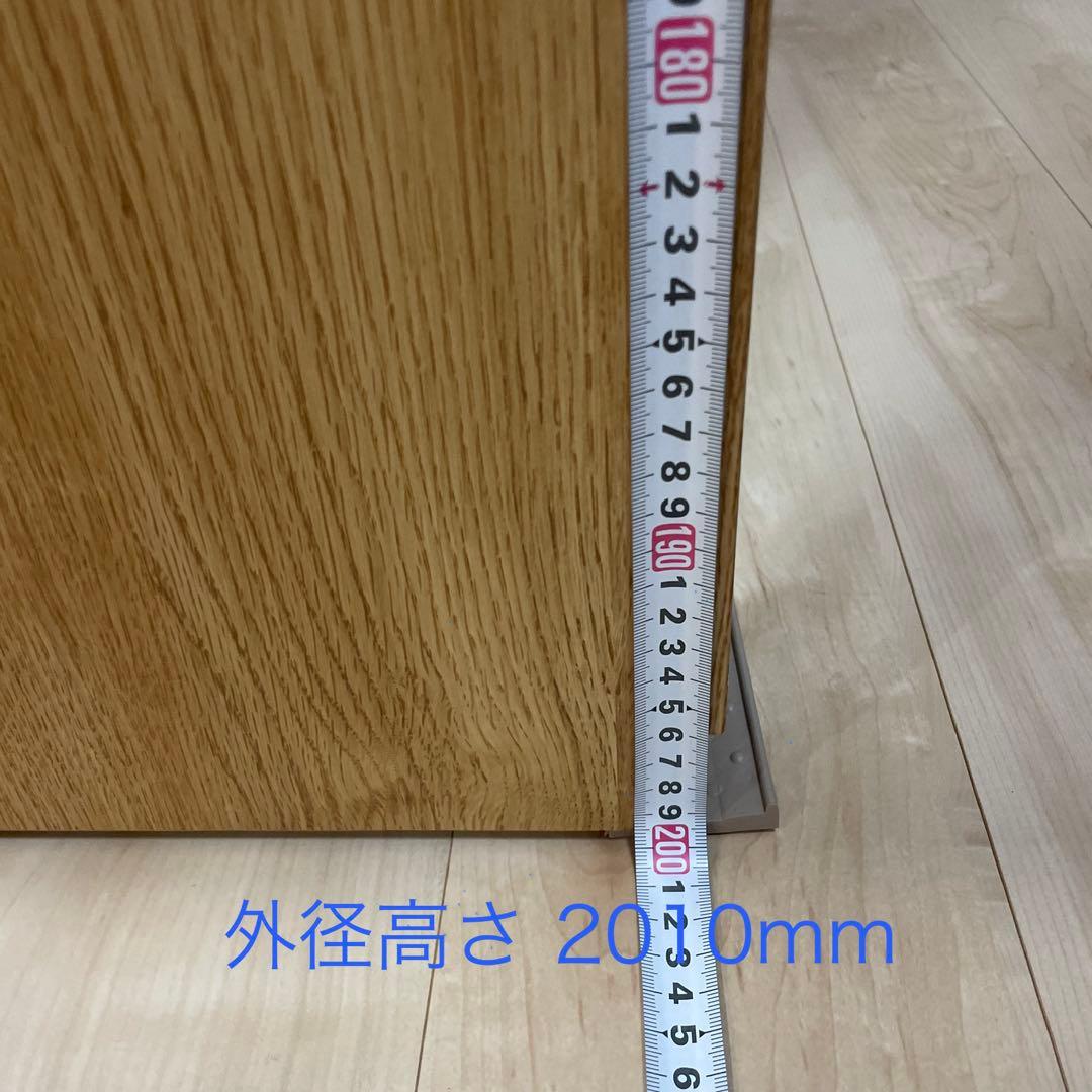 【ニトリ】ワードローブ クエスT 80WR LBR 鏡付き ライトブラウン