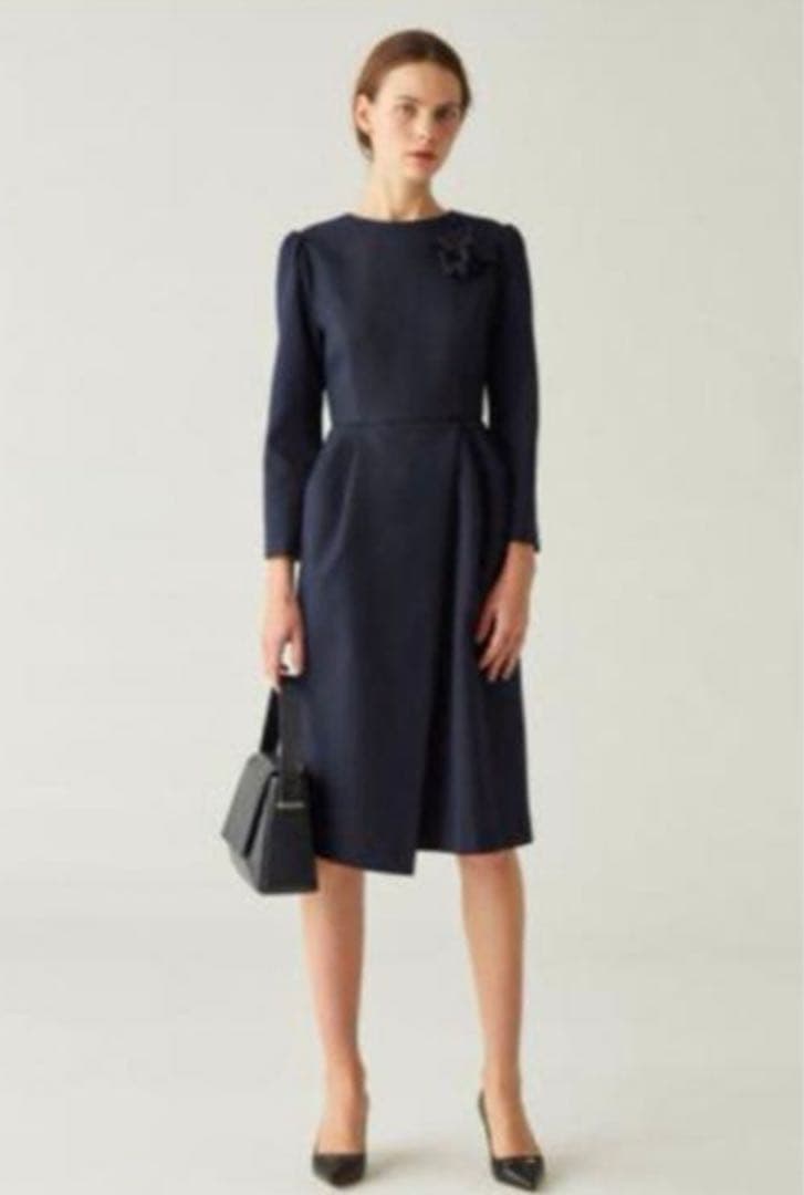 CELFORD セルフォード タックインワンピース ネイビー 濃紺 Sサイズ