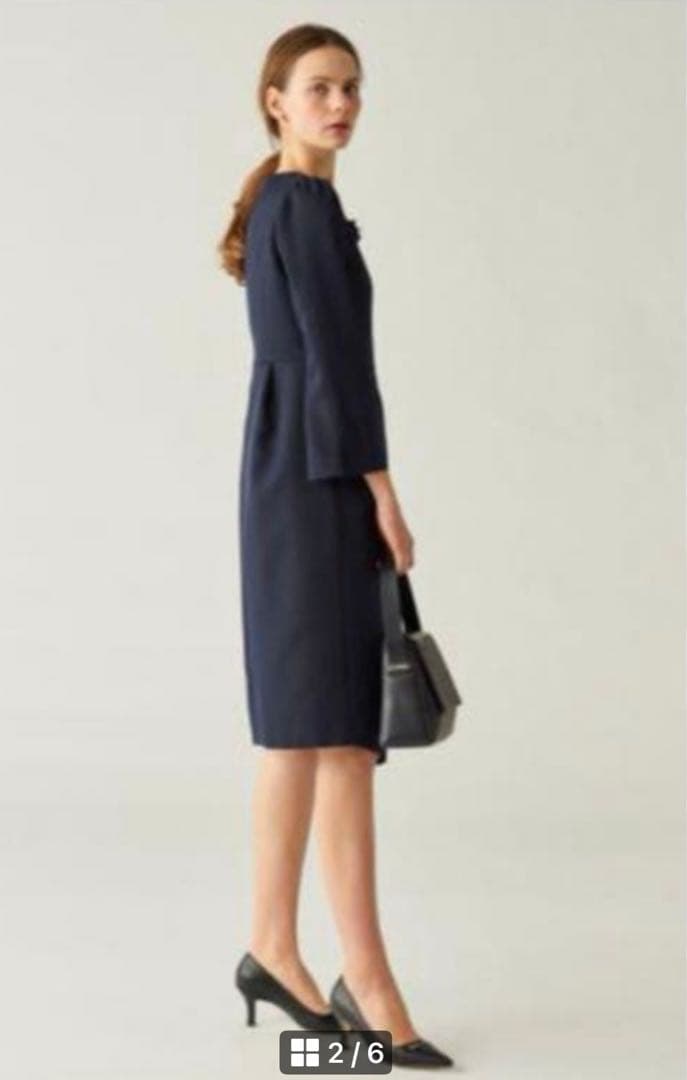 CELFORD セルフォード タックインワンピース ネイビー 濃紺 Sサイズ