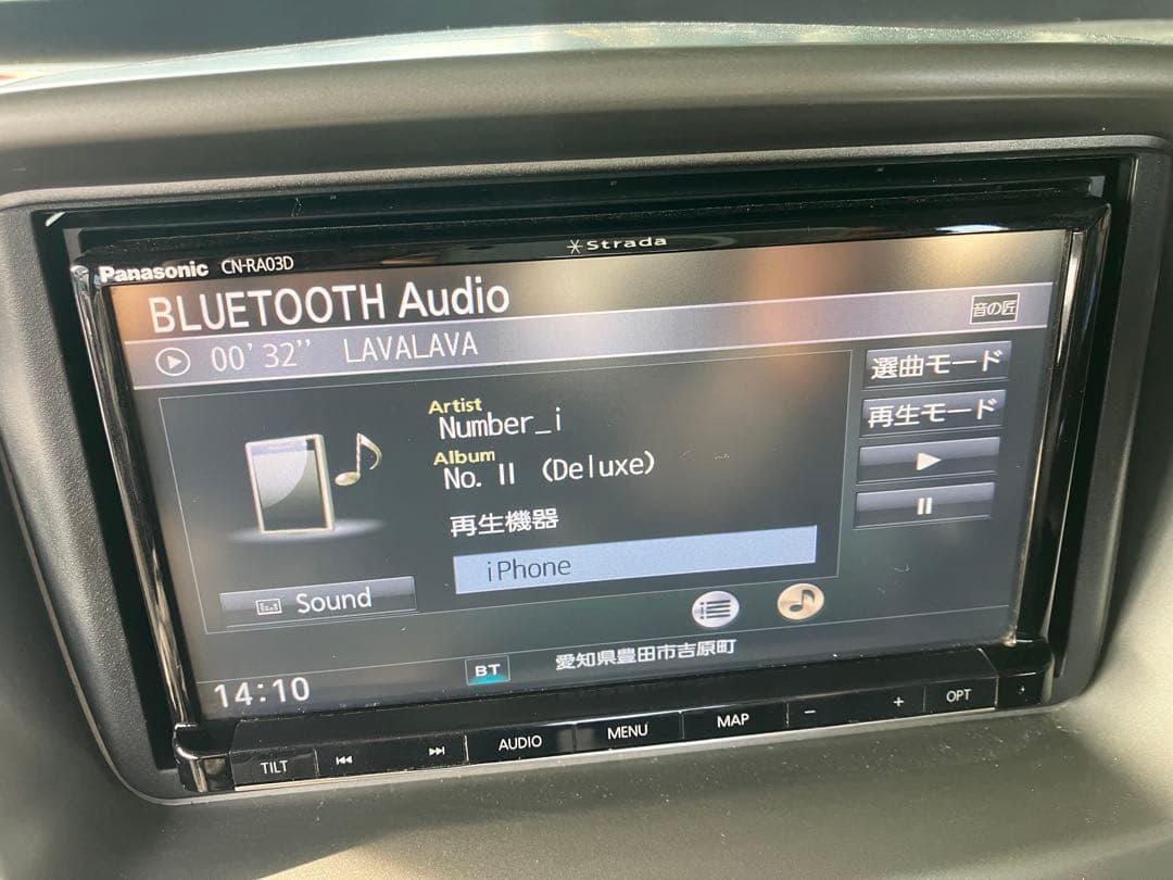 パナソニック メモリーナビ CN-RA03D 2016年地図データ