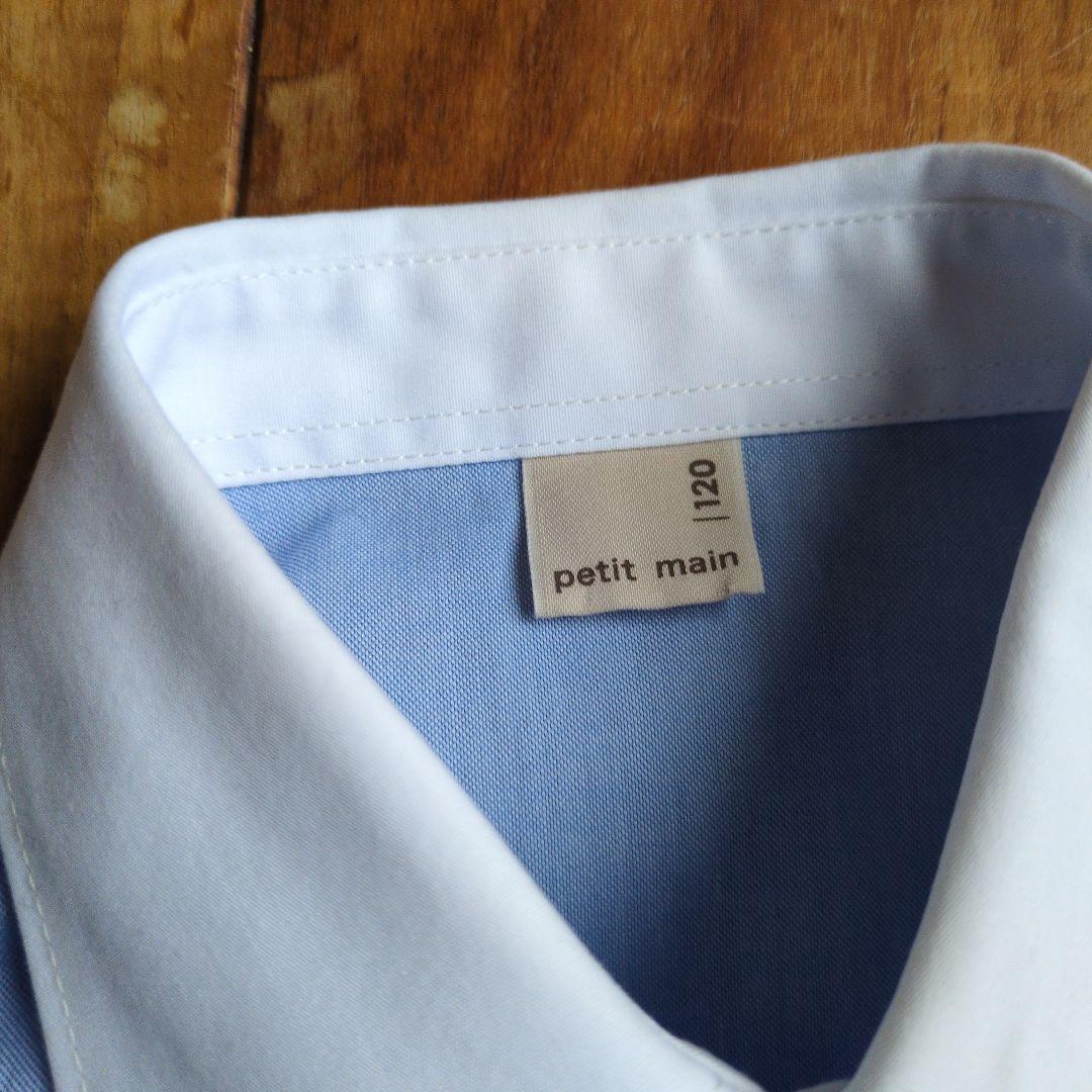 petit mainネイビー チェック柄 スーツ 5点セット