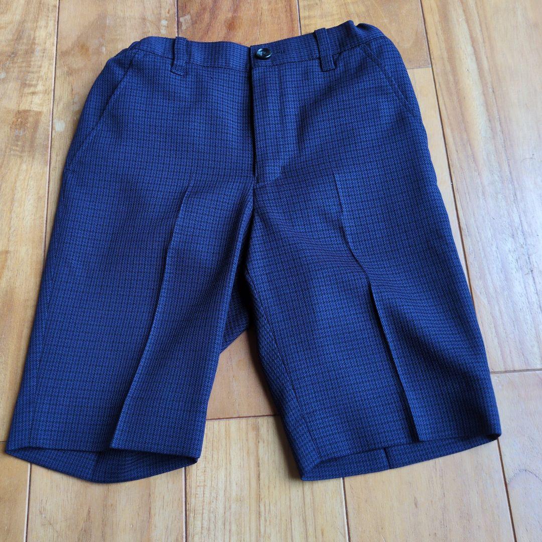 petit mainネイビー チェック柄 スーツ 5点セット