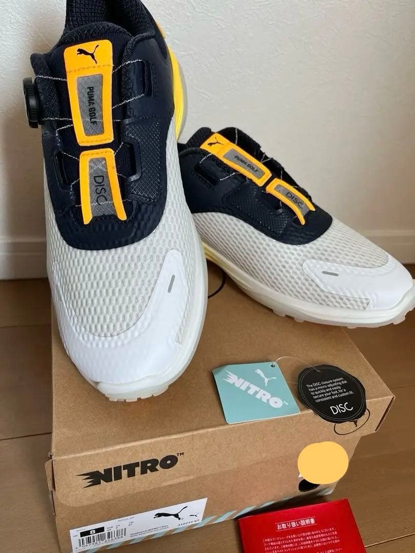 PUMA シャドウキャット ニトロ ディスク スパイクレス シューズ　オレンジ