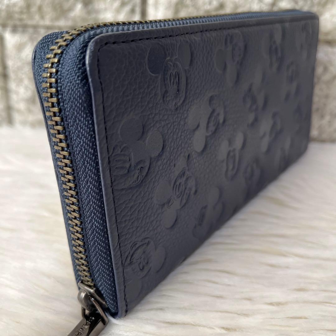 【新品未使用】キングズバイサマンサタバサ　ミッキーマウス型押し　ラウンド長財布