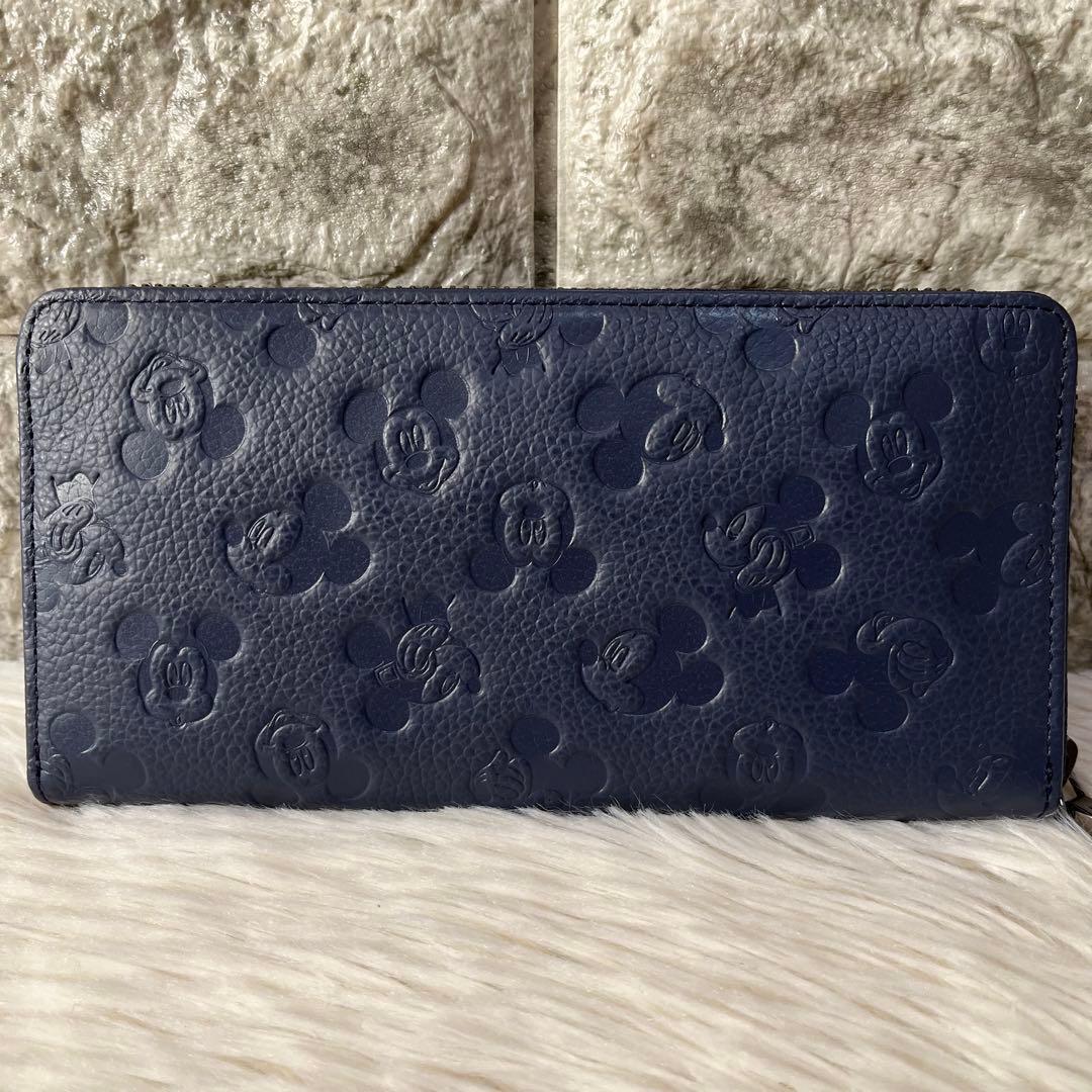 【新品未使用】キングズバイサマンサタバサ　ミッキーマウス型押し　ラウンド長財布