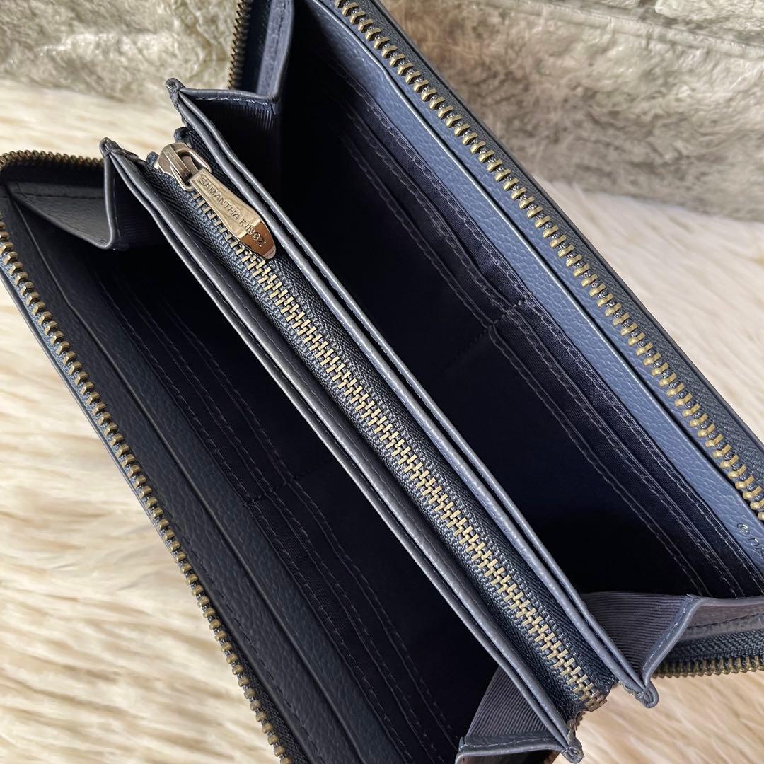 【新品未使用】キングズバイサマンサタバサ　ミッキーマウス型押し　ラウンド長財布