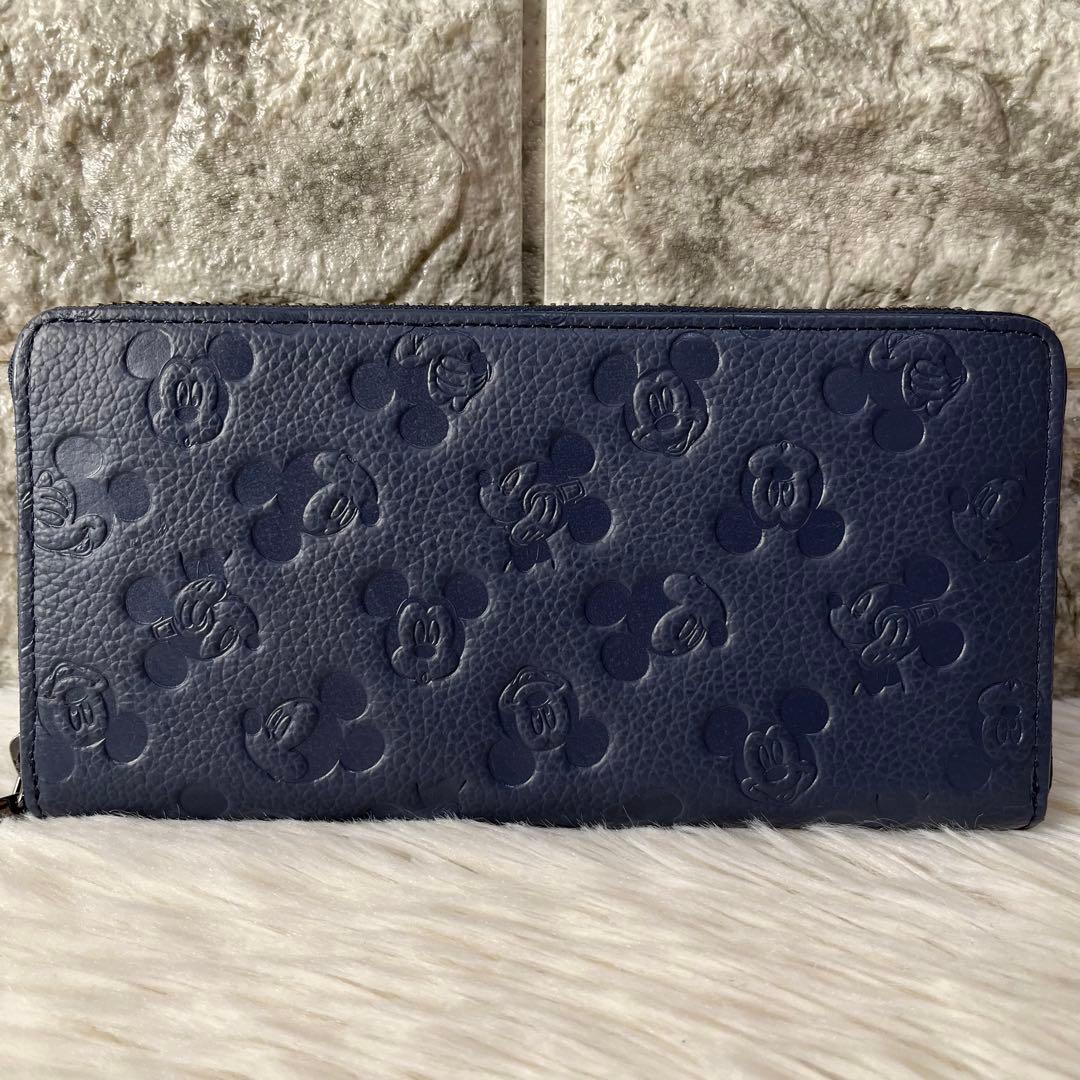 【新品未使用】キングズバイサマンサタバサ　ミッキーマウス型押し　ラウンド長財布