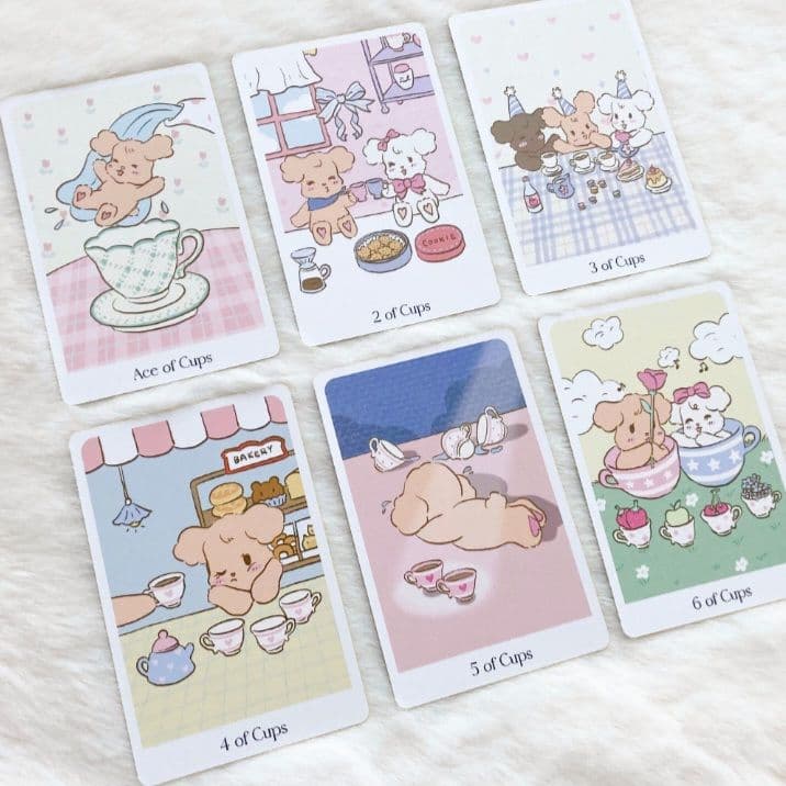 新品 メルヘンな世界 わんわんタロット 全78枚 クリームイエローエッジ