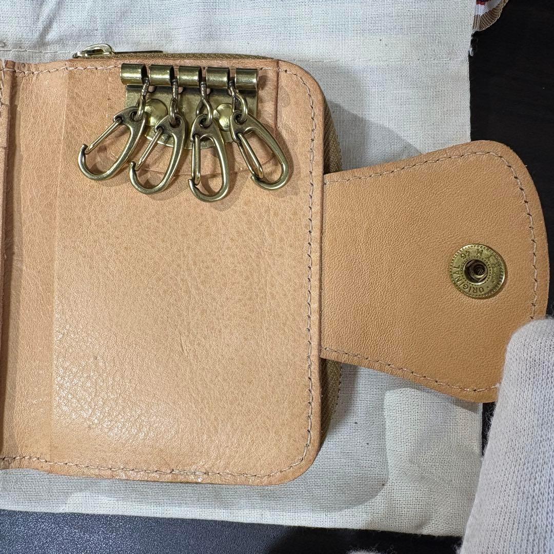 【新品未使用】イルビゾンテ キーケース 小銭入れ ナチュラル ヌメ