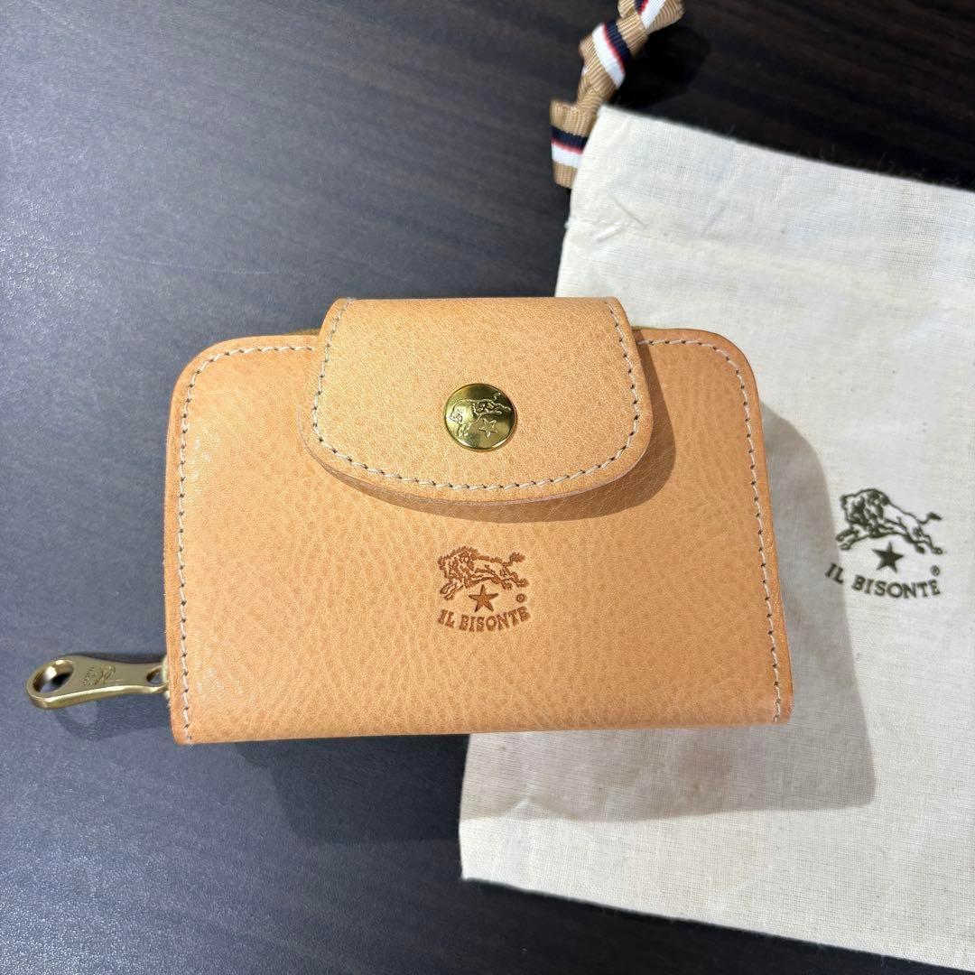 【新品未使用】イルビゾンテ キーケース 小銭入れ ナチュラル ヌメ