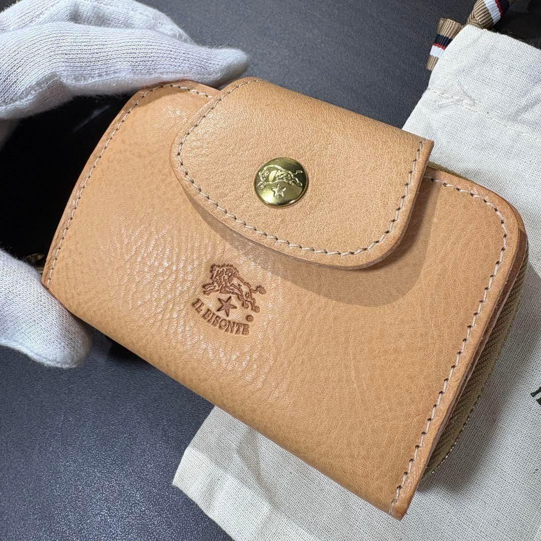 【新品未使用】イルビゾンテ キーケース 小銭入れ ナチュラル ヌメ