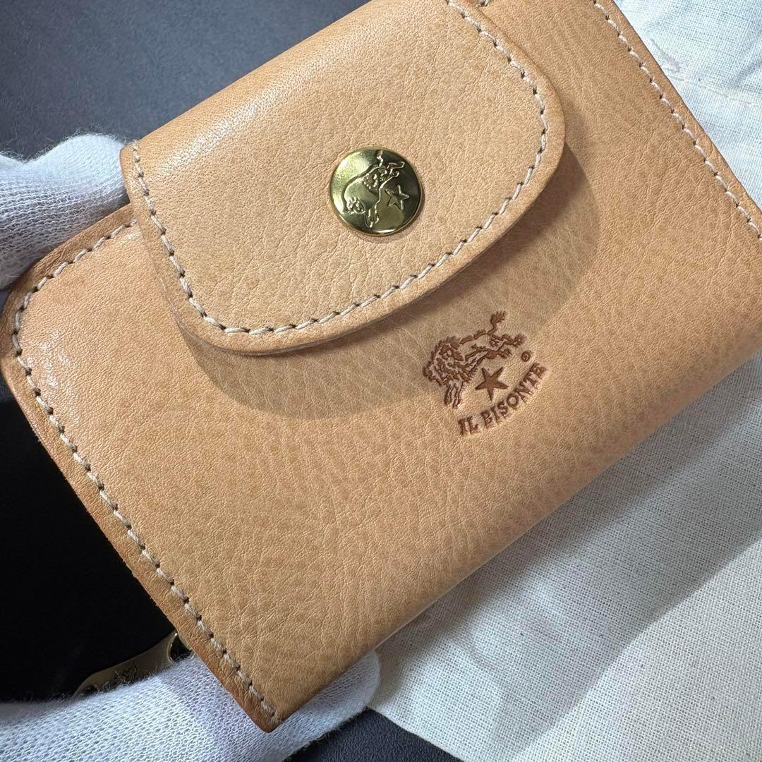 【新品未使用】イルビゾンテ キーケース 小銭入れ ナチュラル ヌメ