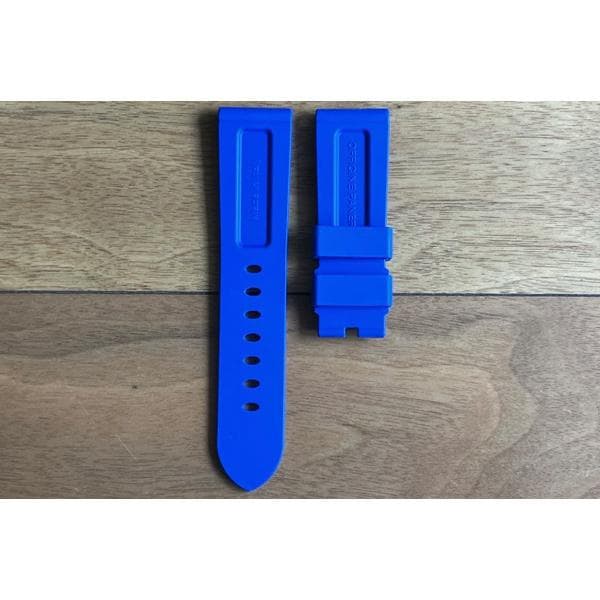 PANERAI パネライ 純正 24mm 尾錠用 ラバー ベルト ブルー