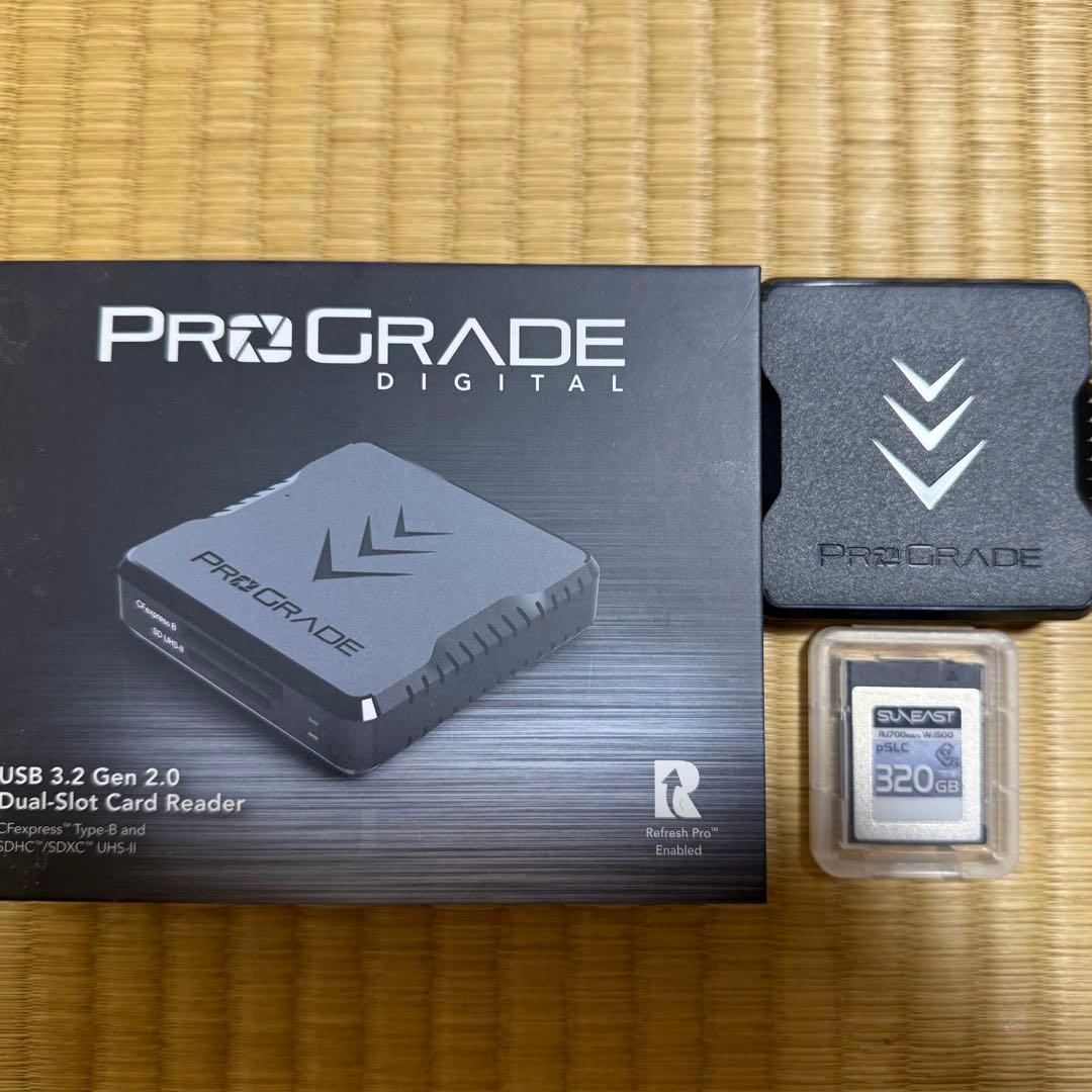 カードリーダー+320GBカード cfexpress type b
