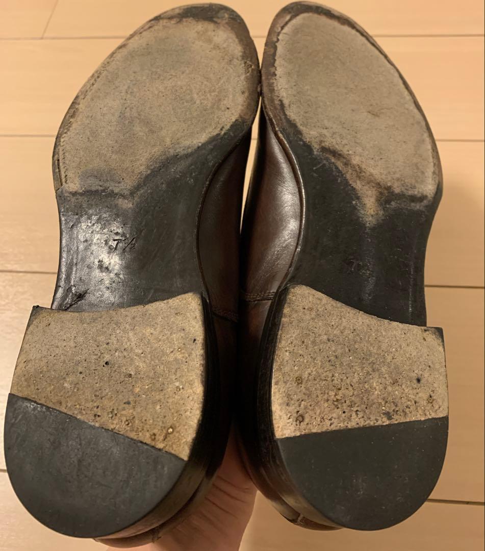 trading post ブラウンレザー ビジネスシューズ 7.5