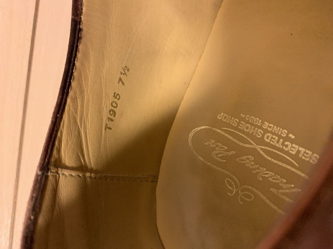 trading post ブラウンレザー ビジネスシューズ 7.5