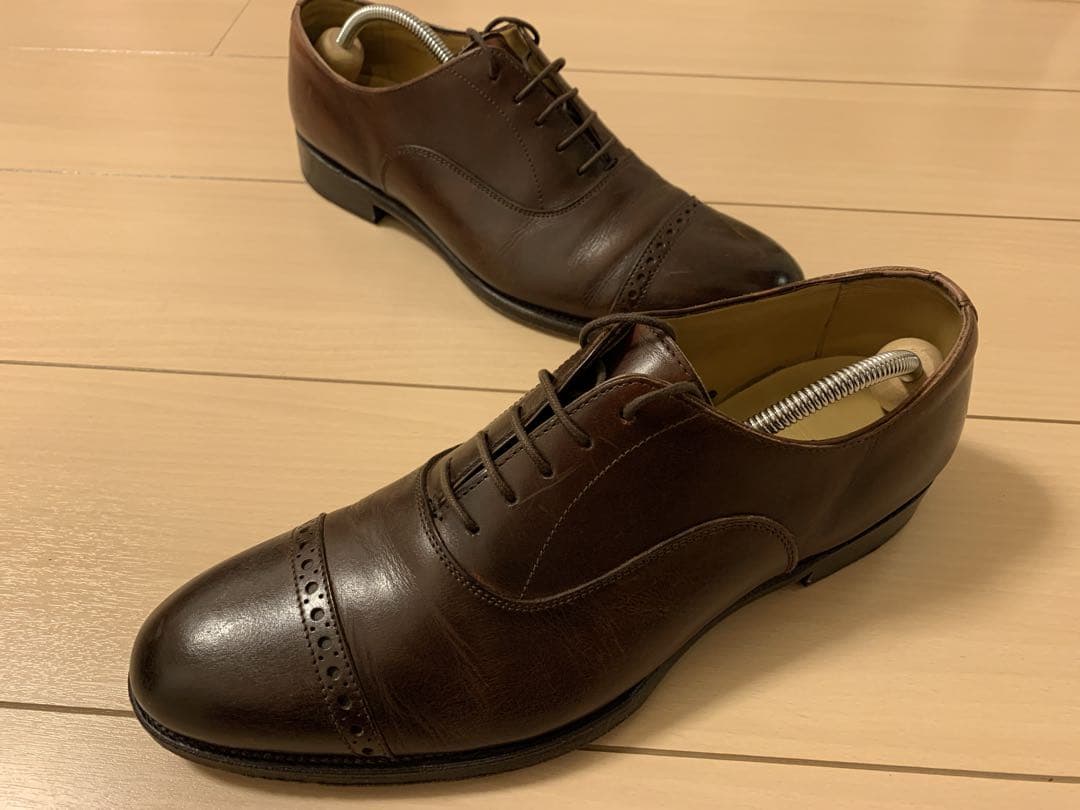 trading post ブラウンレザー ビジネスシューズ 7.5