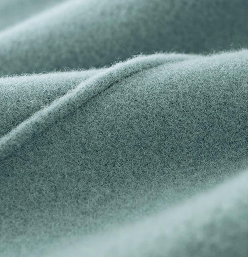 MITTAN ブルーのウールサルエルパンツ