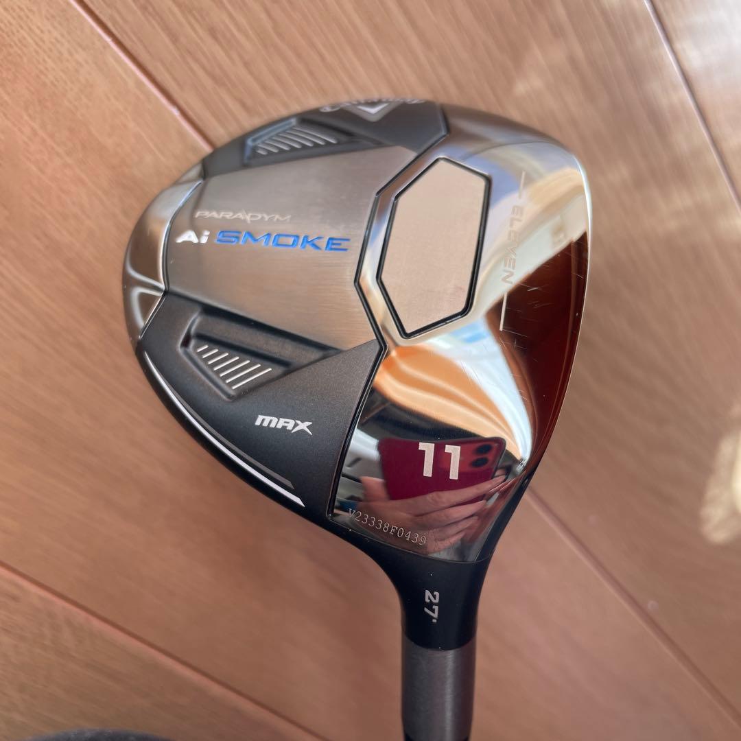 キャロウェイパラダイムmaxSMOKE フェアウェイウッド 11W R カバー無