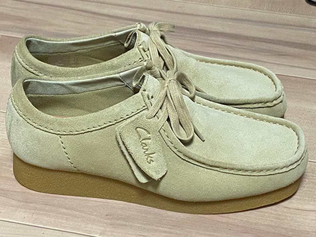 クラークス　ワラビー　エボーウォータープルーフ　26.5cm メープルスウェード