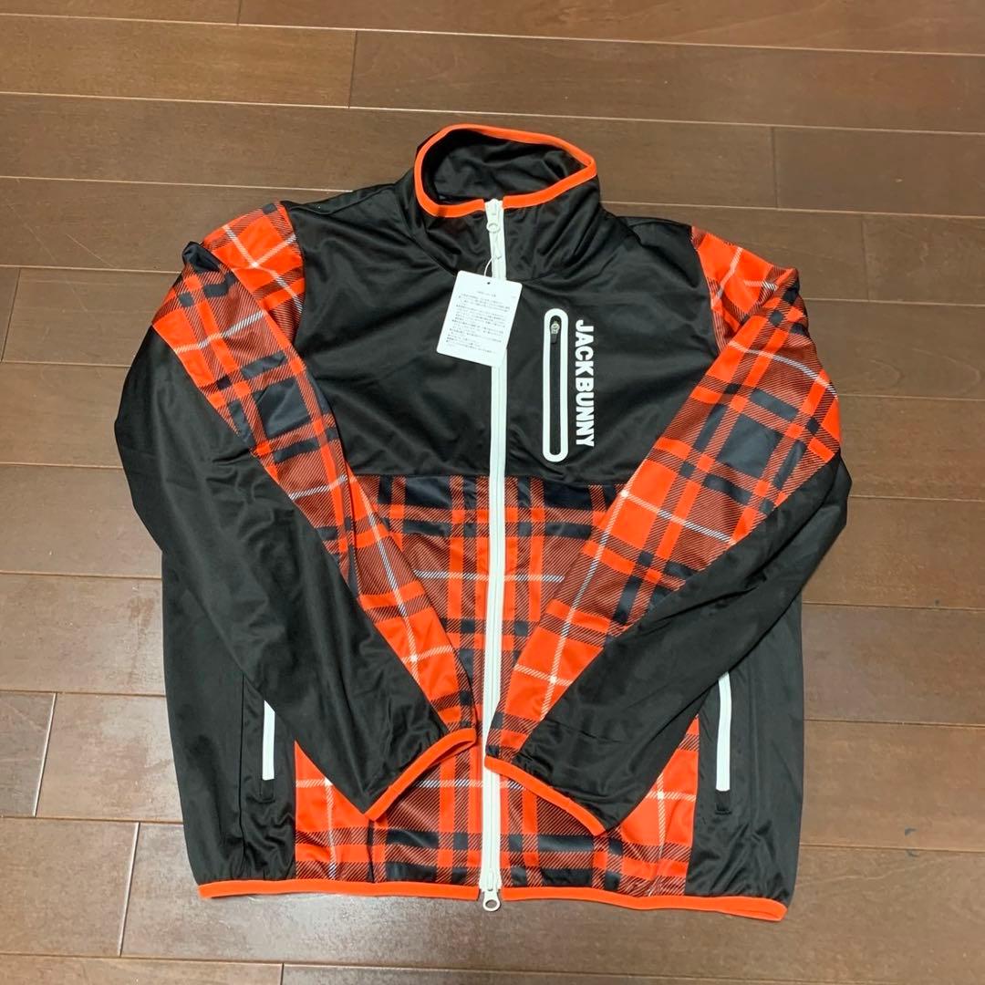 ジャックバニーPEコーティングムース赤チェックジャケットサイズ2