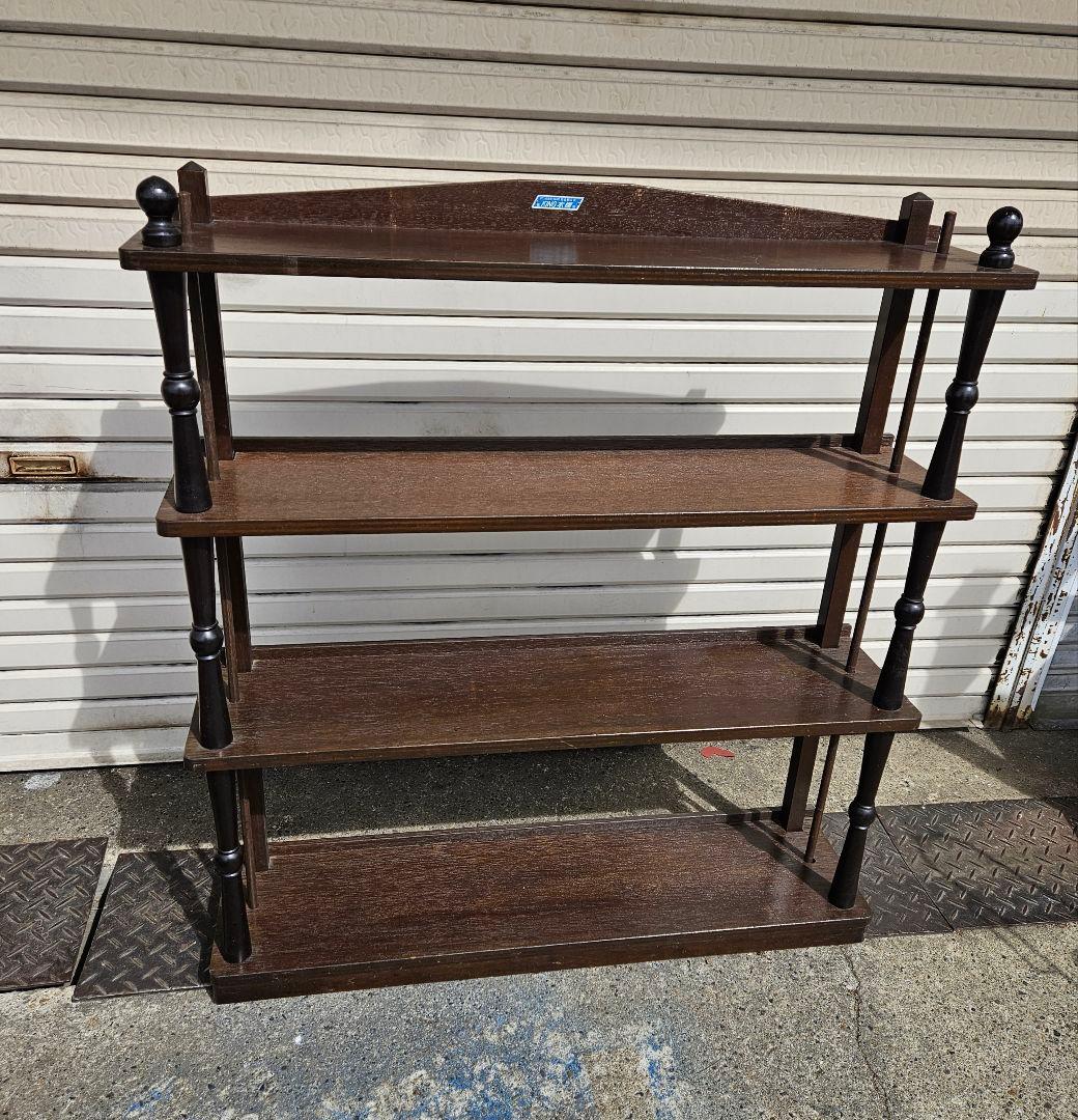 ジャパンヴィンテージ 木製の本棚 ブックシェルフ オープンラック 飾り棚