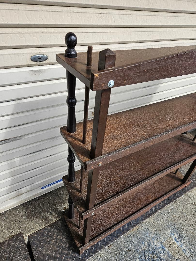 ジャパンヴィンテージ 木製の本棚 ブックシェルフ オープンラック 飾り棚