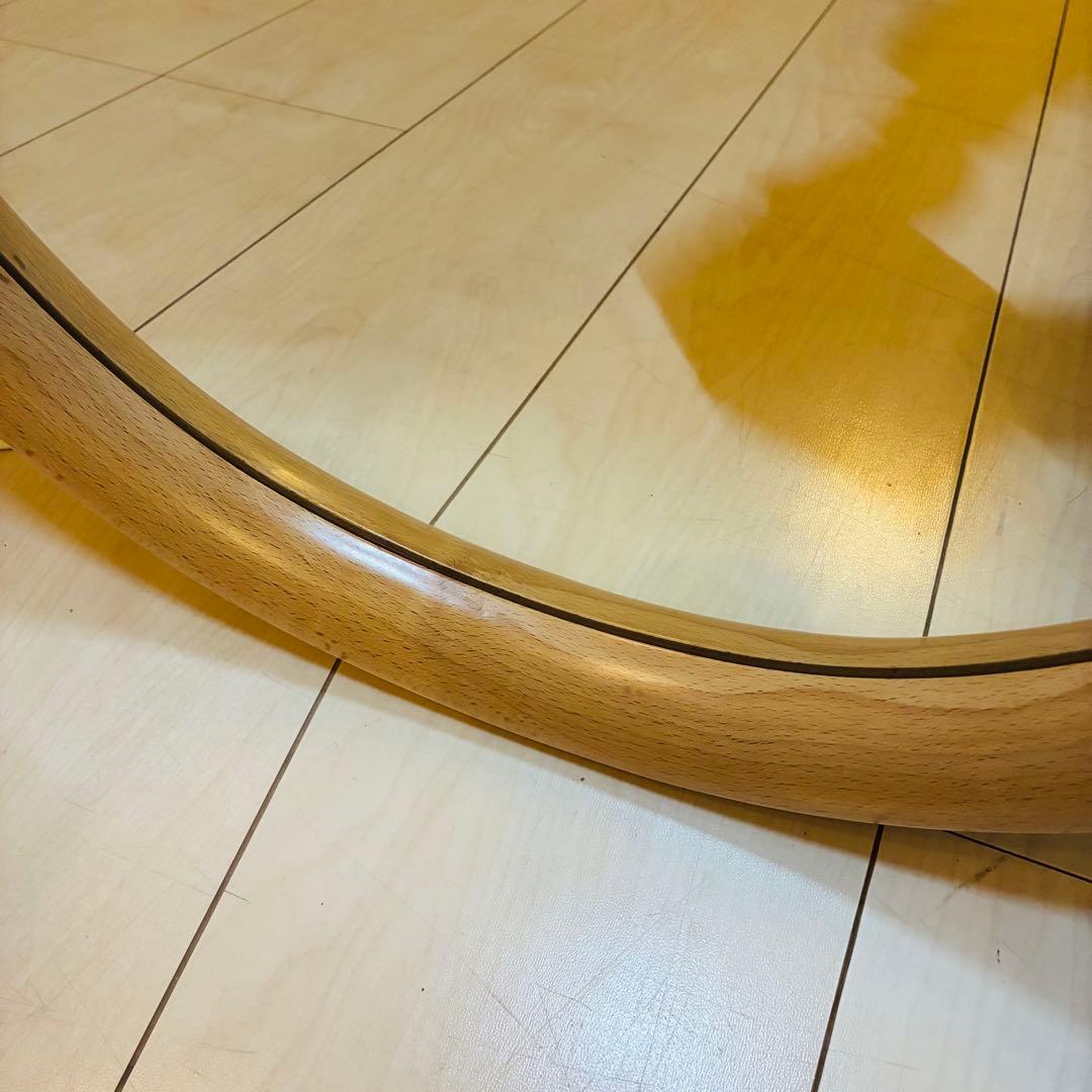 【極美品】秋田木工 白木 ウォールミラー　壁掛け鏡