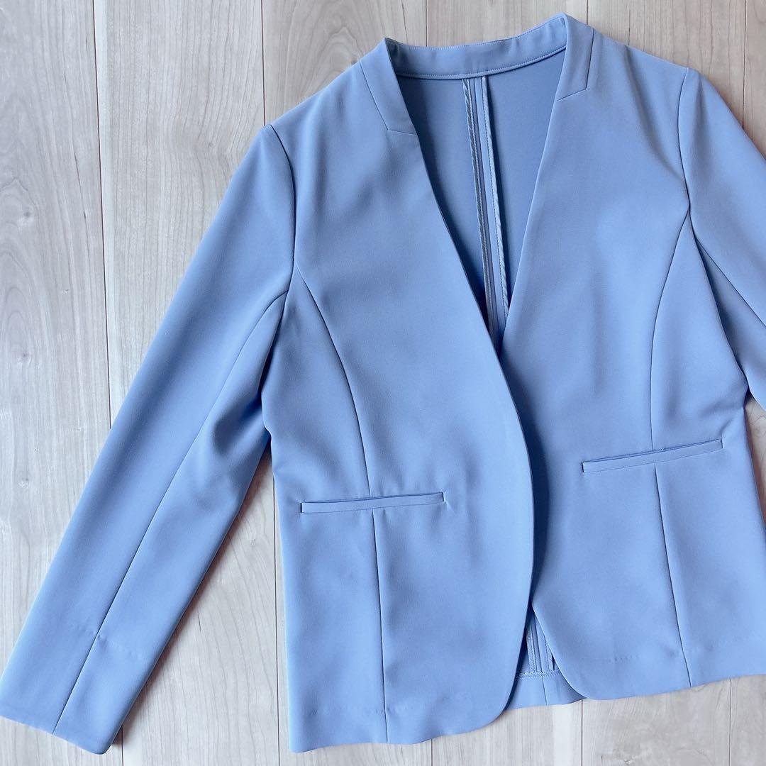 ほぼ未使用＊SOÉJU ストレッチファインノーカラージャケット L 新色