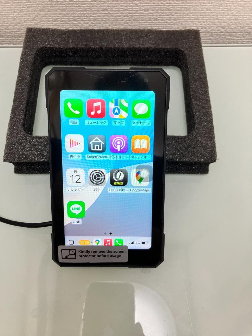 新品 バイク スマートモニター Carplay　空気圧センサー 縦画面表示対応