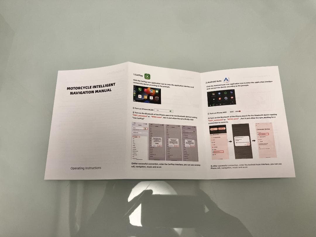 新品 バイク スマートモニター Carplay　空気圧センサー 縦画面表示対応