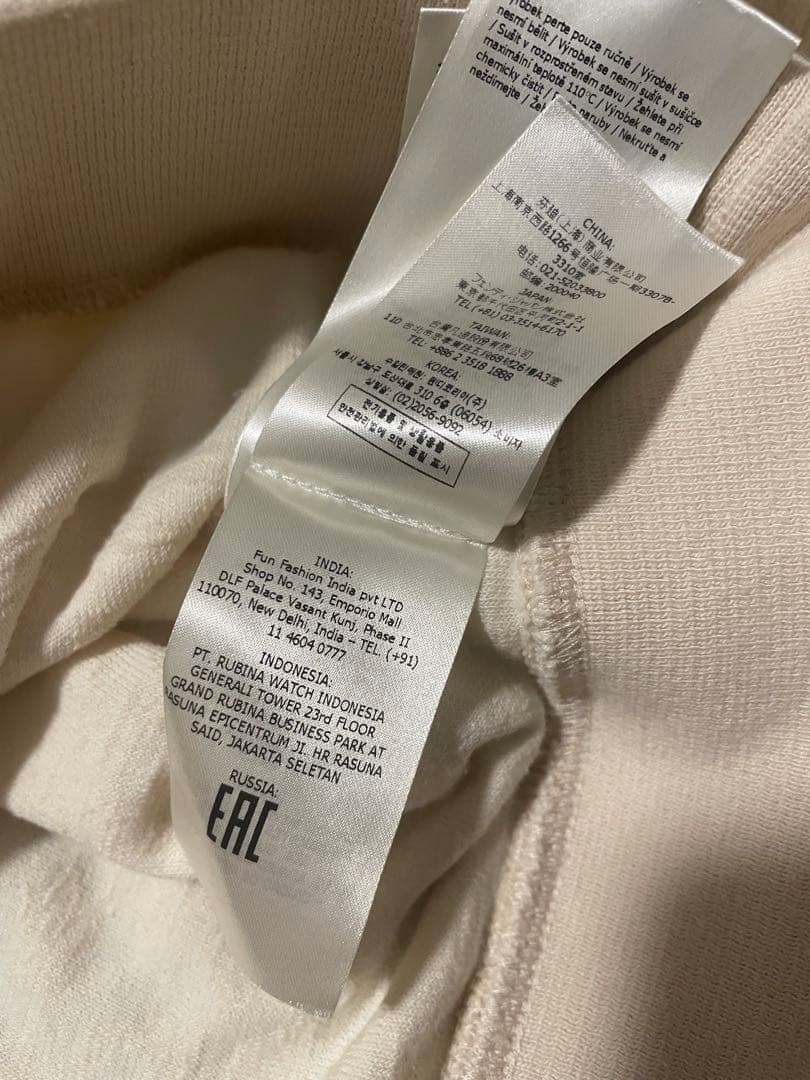 FENDI クリーム色 ポロシャツ メンズ Mサイズ