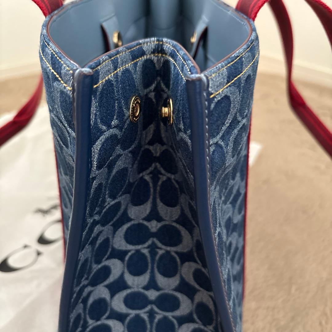 COACH デニムトートバッグ