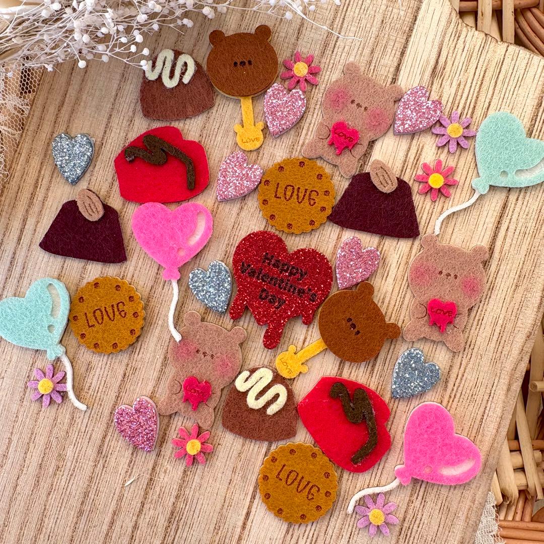 フェルトのフレークシール　アルバム　クラフトパンチ