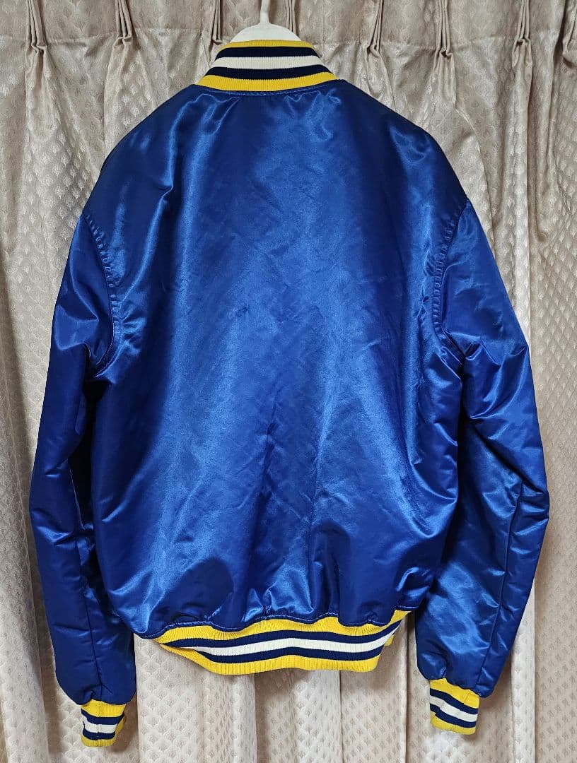 WARRIORS ボンバージャケット 青　L