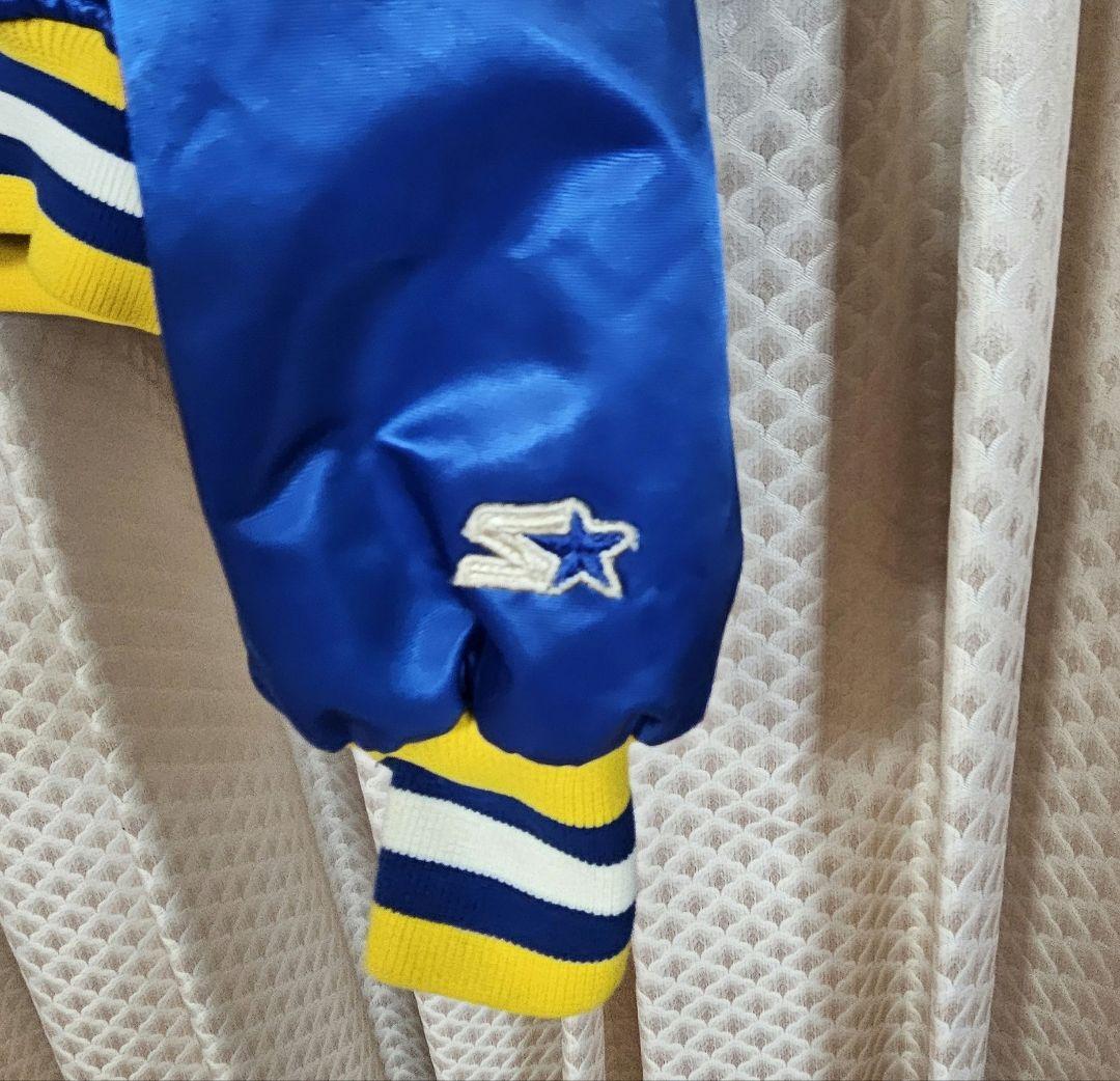 WARRIORS ボンバージャケット 青　L