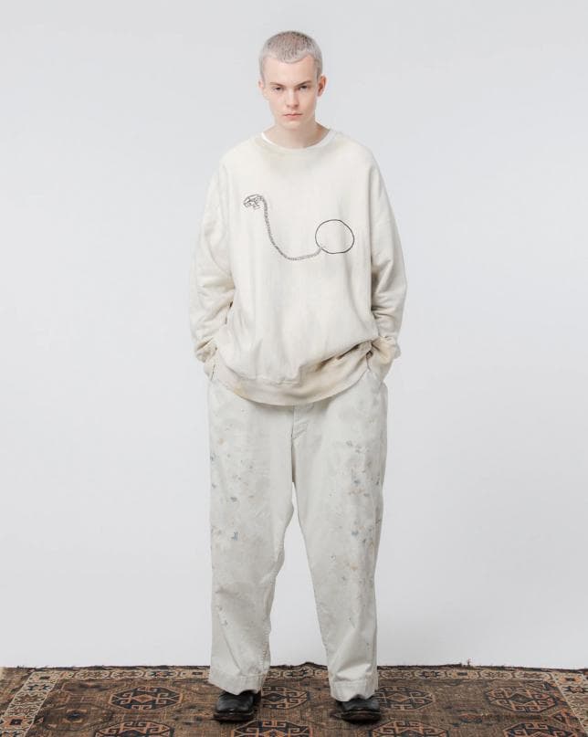 BOWWOW STAINED WORK TROUSERS パンツ XXXL